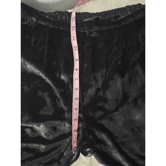 Mes Demoiselles Paris Glad Velvet Silk Blend Trousers Pants Black 40 Shiny Party - Picture 8 of 15